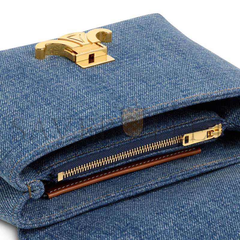 CELINE TEEN NINO BAG IN DENIM 118112GFF.05DT (20.5*13*8cm)